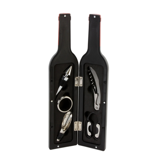 Bar Set Large Wine Bottle Shape Corkscrew Set