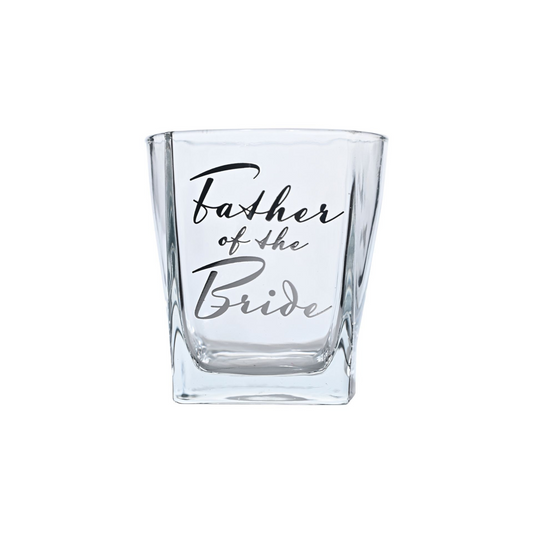 Father of the Bride Gift - Whisky Glass and Coaster Set