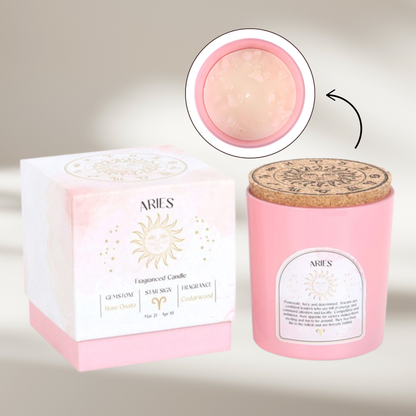 Zodiac Crystal Candles