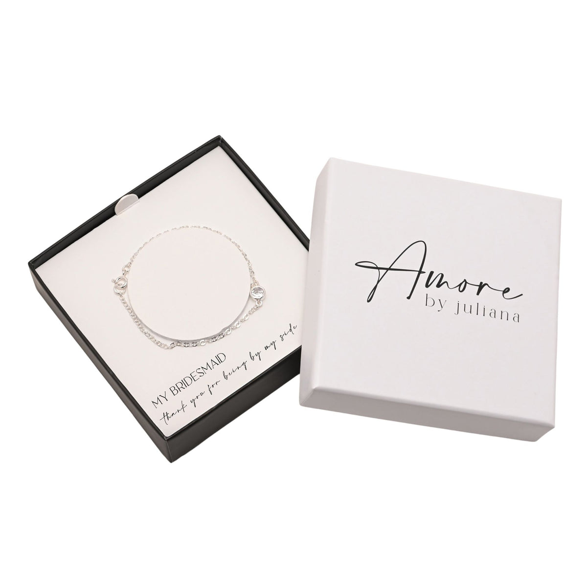 Amore Silver Plated Bracelet - Bridesmaid