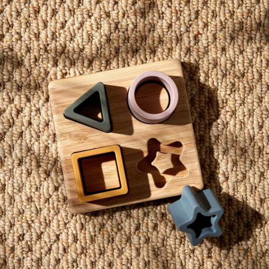Baby Silicone & Bamboo Star Puzzle