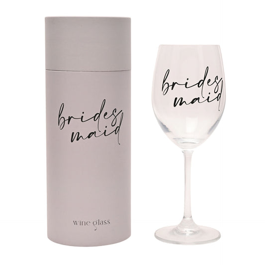 Bridesmaid Gift Wine Glass