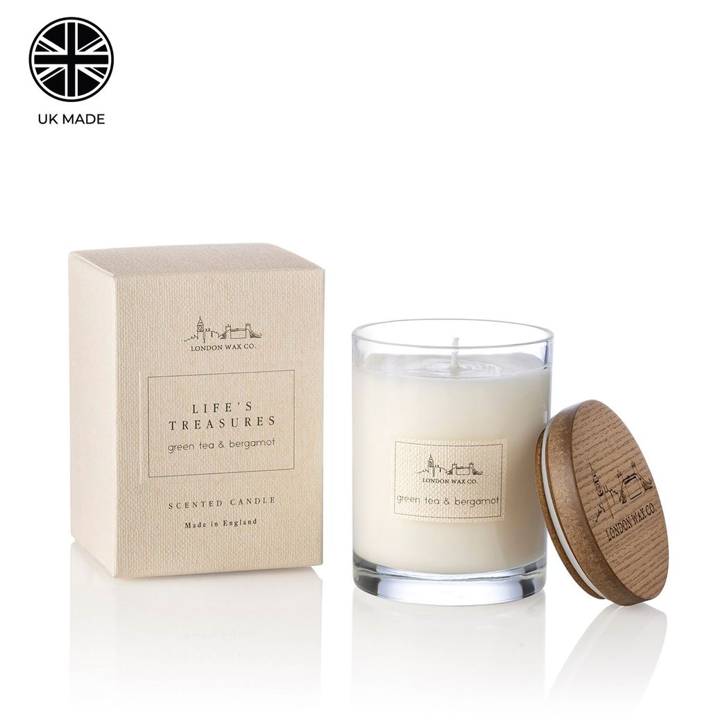 Green Tea & Bergamot Lidded Candle 226g