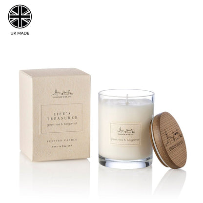Green Tea & Bergamot Lidded Candle 226g