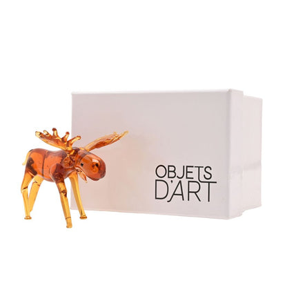 Glass Miniature Figurine - Moose