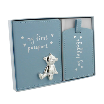 Baby Boy Gifs My First Passport Set - Blue
