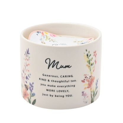 Mum Gifts - Garden 2 Wick Ceramic Candle - Mum