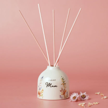 Mum Gifts - Floral Garden Ceramic Reed Diffuser - Mum