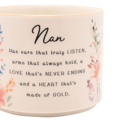 Nan Gifts - Floral Peach Mug - Nan