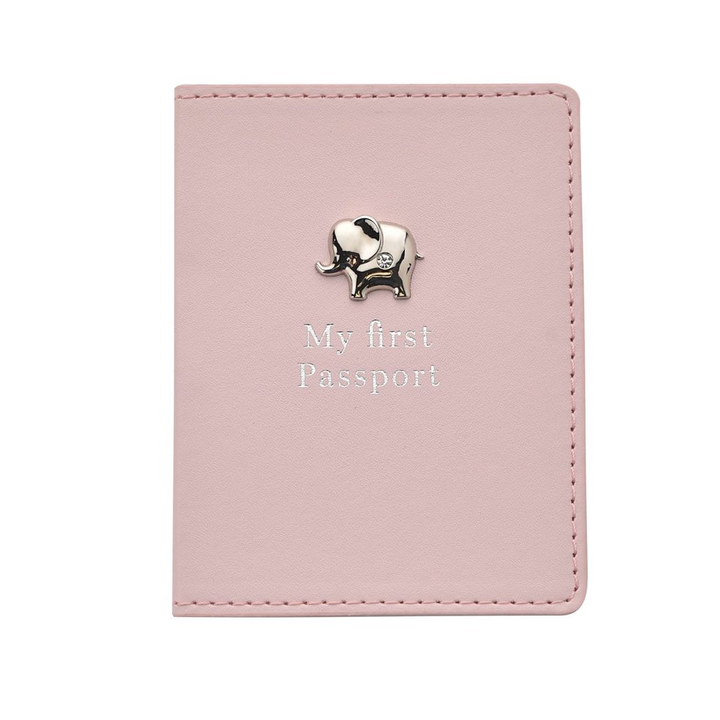 Gifts For Girls Passport Holder and Luggage Tag Set - Pink