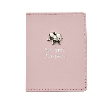 Gifts For Girls Passport Holder and Luggage Tag Set - Pink