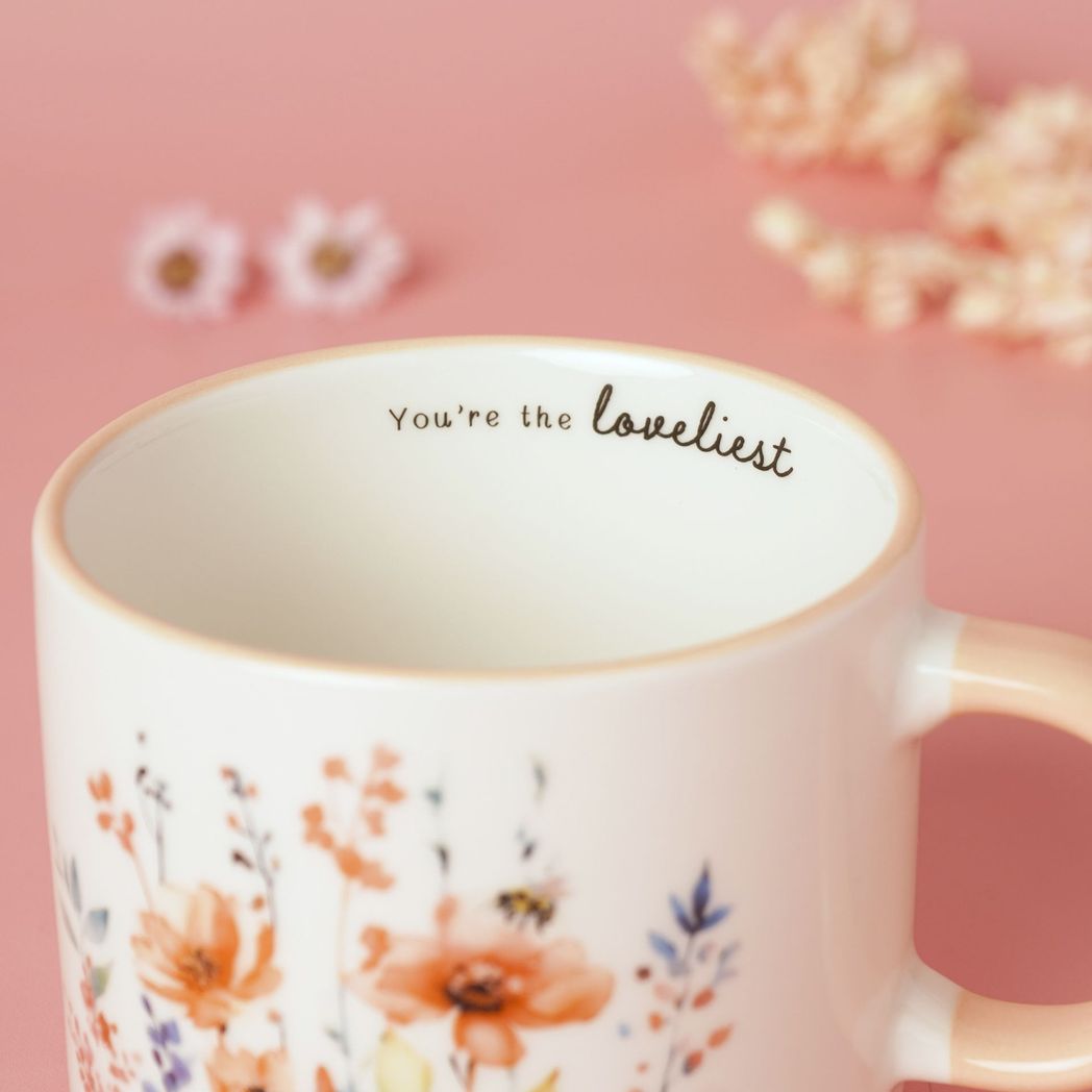 Nan Gifts - Floral Peach Mug - Nan