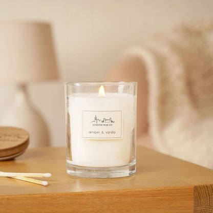 Amber & Vanilla Lidded Candle 226g