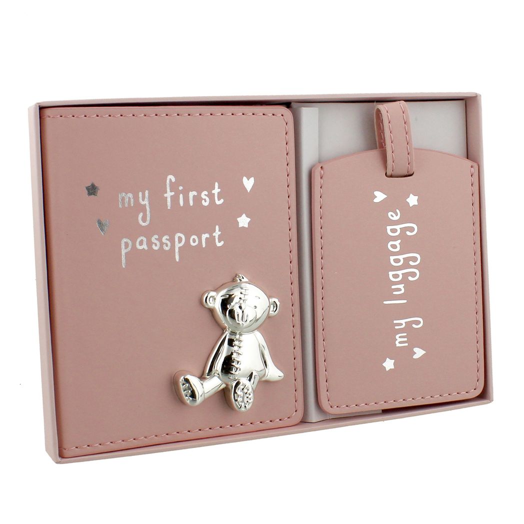 Baby Girl Gifts My First Passport Set  - Pink