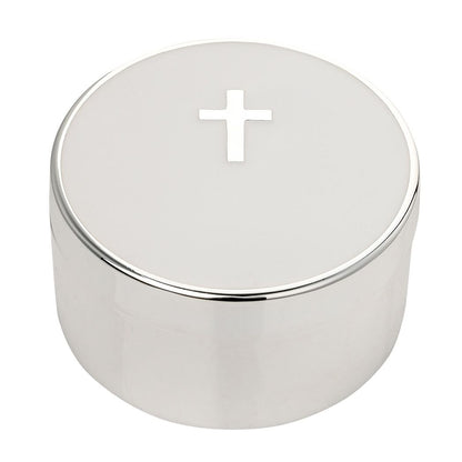 Christening Gifts Silver Plated Cross Trinket Box