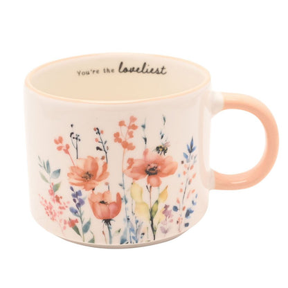 Nan Gifts - Floral Peach Mug - Nan