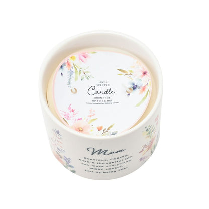 Mum Gifts - Garden 2 Wick Ceramic Candle - Mum