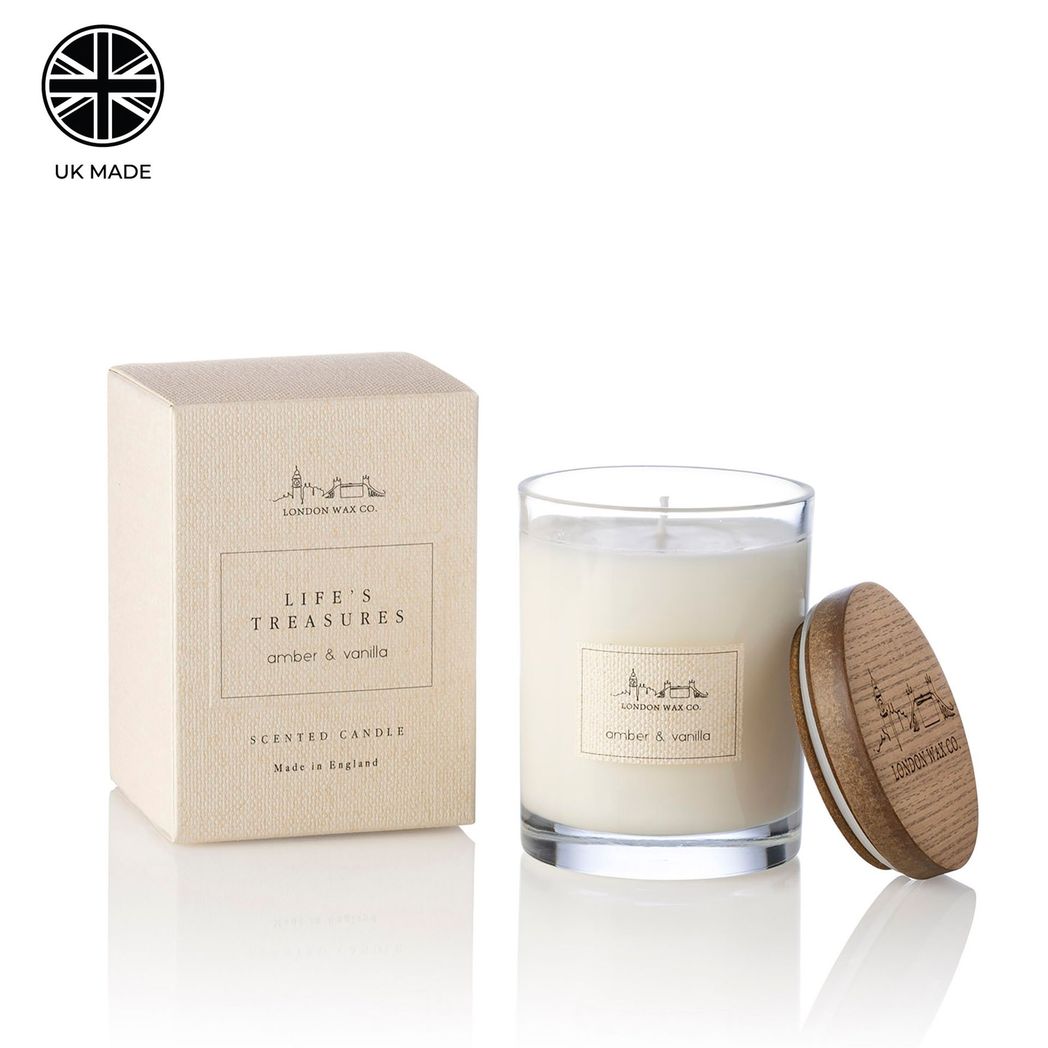 Amber & Vanilla Lidded Candle 226g