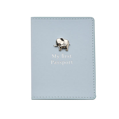 Gifts For Boys Passport Holder and Luggage Tag Set - Blue