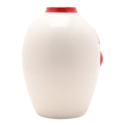 Handpainted Embossed Tomato Vase - Large