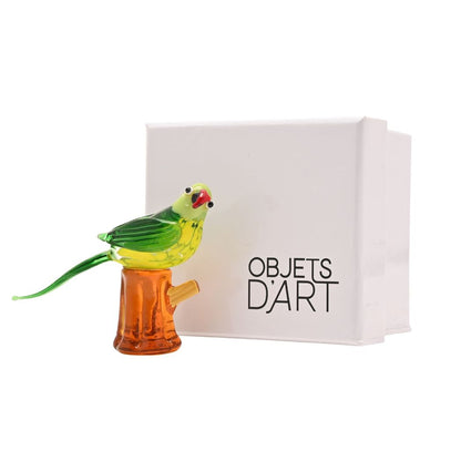 Glass Miniature Figurine - Polly Parrot