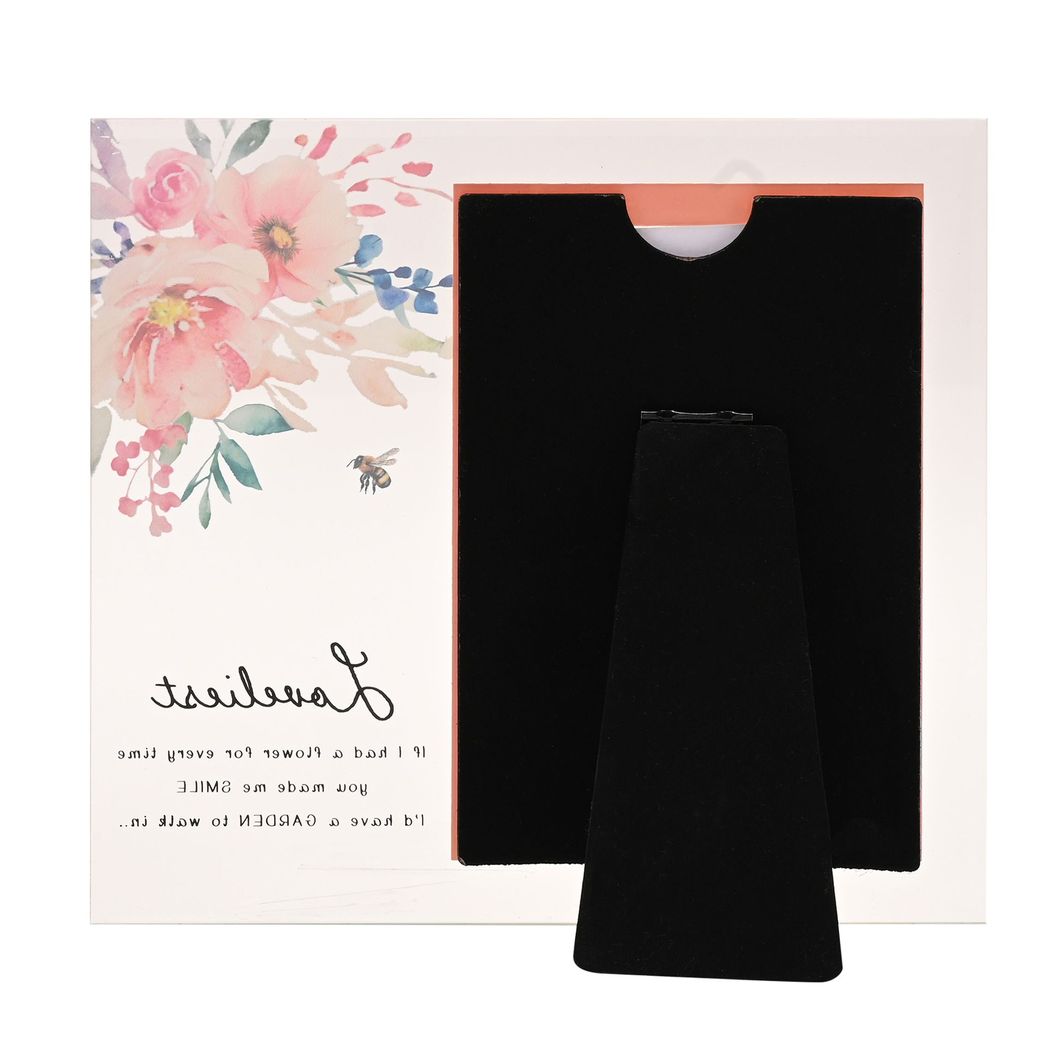 Gifts For Her - Floral Glass Photo Frame - Loveliest