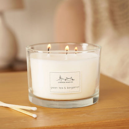 Green Tea & Bergamot Lidded Candle 368g