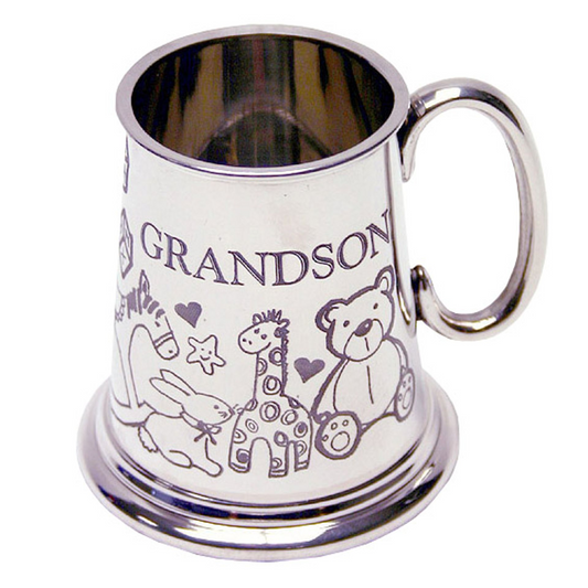 Baby Mug - Pewter Grandson