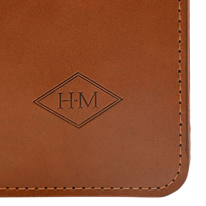 Harvey Makin Glasses Case with Carabiner Clip - Tan