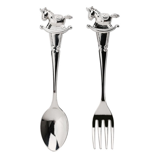 Christening Gift Baby Silver Plated Cutlery Set