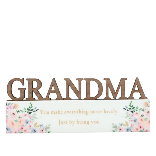 Grandma Gift - Garden Word Plaque