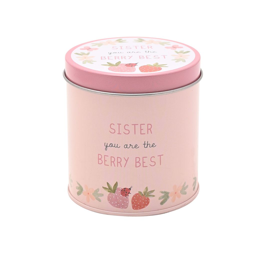Love Life Tin Candle 8cm x 7.5cm - Sister