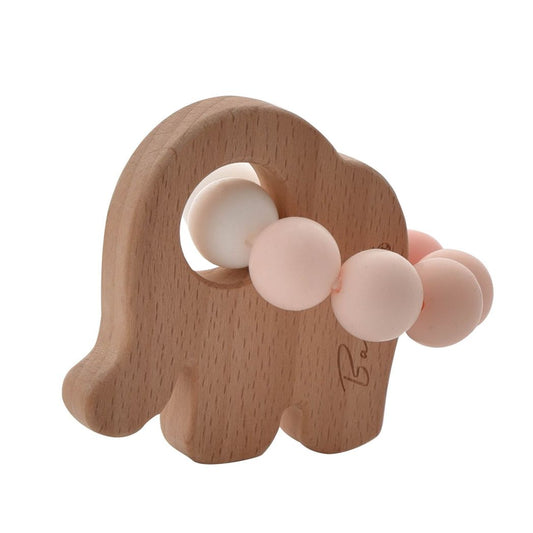 Baby Elephant Teething Toy Pink