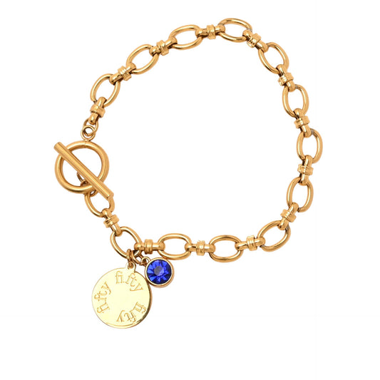 50th Birthday Gift For Her Milestone Bracelet