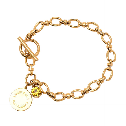 21st Birthday Gift For Her Milestone Bracelet