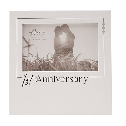 Amore Photo Frame '1st Anniversary' - 6" x 4"