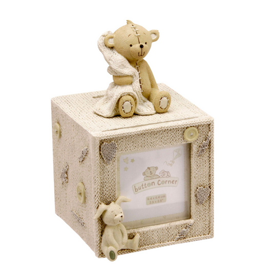 Baby Gift Cube Money Box with Photo
