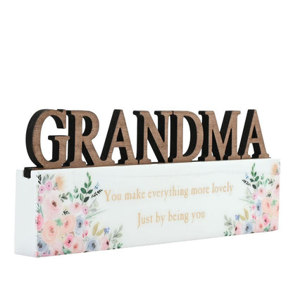 The Cottage Garden Word Plaque - Grandma