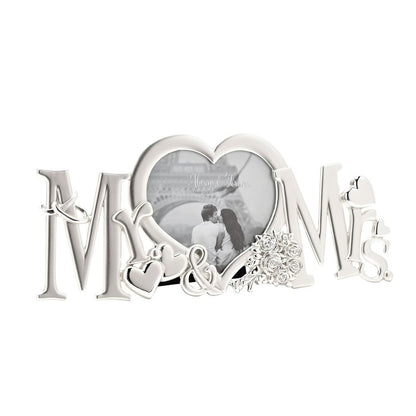 Silverplated Frame - "Mr & Mrs"