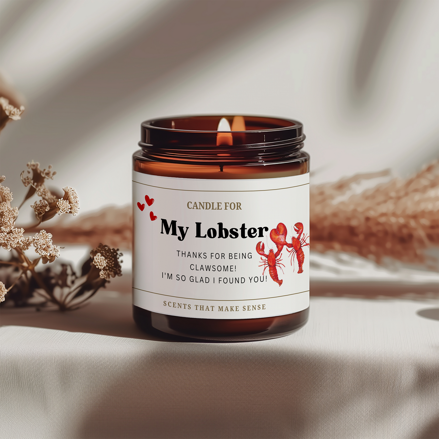 You Are My Lobster Candle