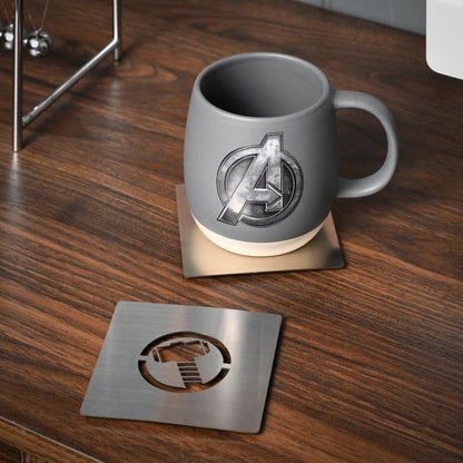 Marvel The Avengers Set Of 4 Silver Metal Coasters