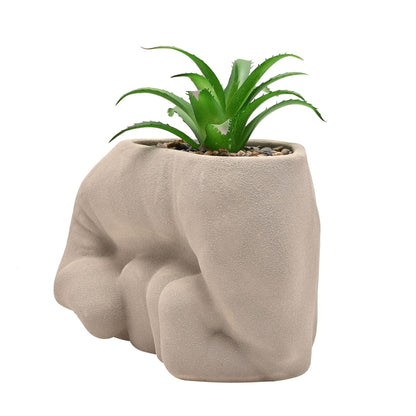 Marvel Hulk Fist Planter With Faux Plant