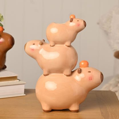 Capybara Stack Flower Vase