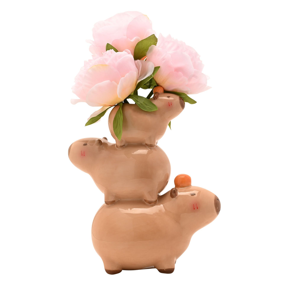 Capybara Stack Flower Vase