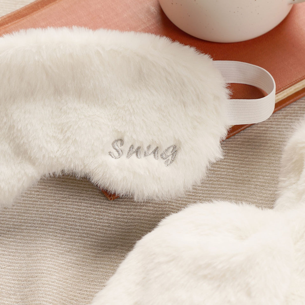 Snug Hot Water Bottle & Eye Mask Set - White