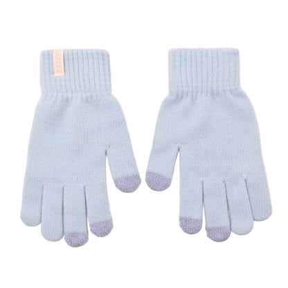 Cosy Knit Hat Glove & Scarf Gift Set - Powder Blue