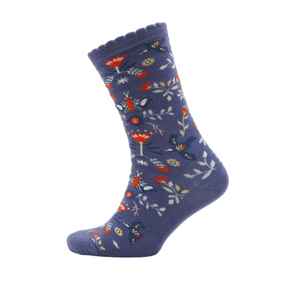 Set of 2 Floral Ladies Sock Pairs