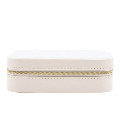 White & Blue Floral Jewellery Box