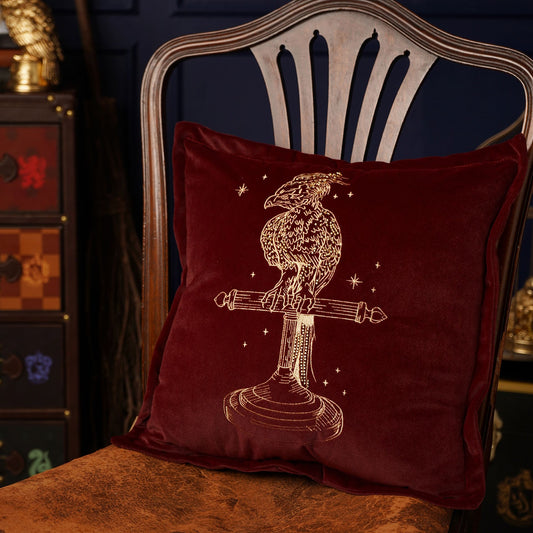 Harry Potter Velvet Cushion 43cm - Fawkes
