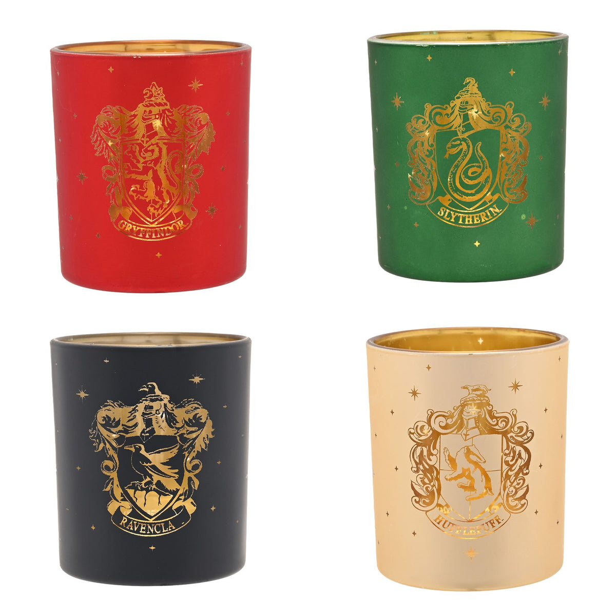 Set of 4 Harry Potter Tealight Holders - Houses